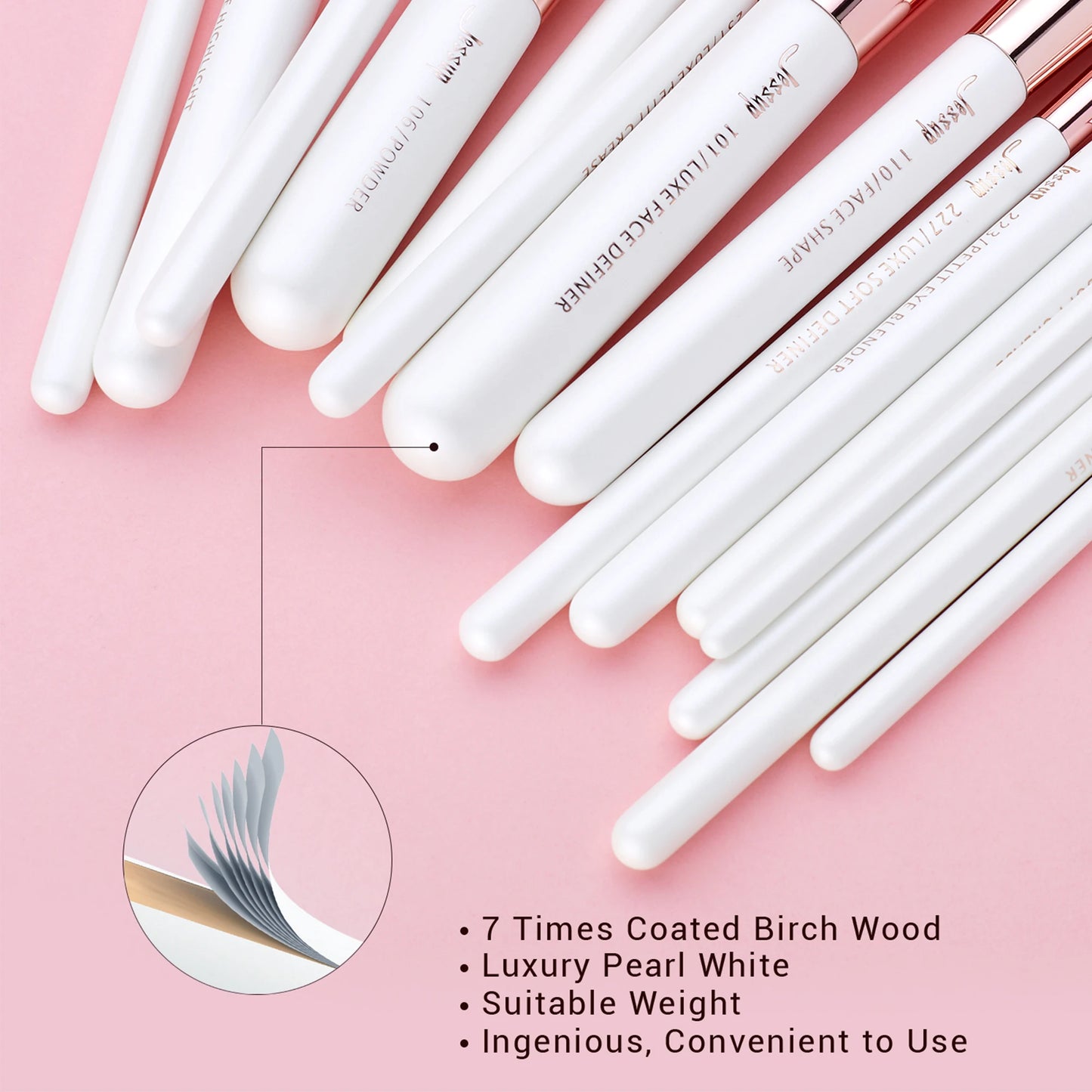 Jessup Professional Makeup Brushes Set 15pcs Make up Brush