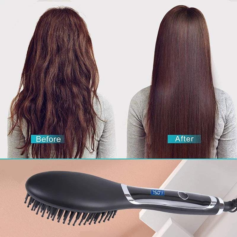 Kemei Hot Comb Straightener Electric Hair Straightener